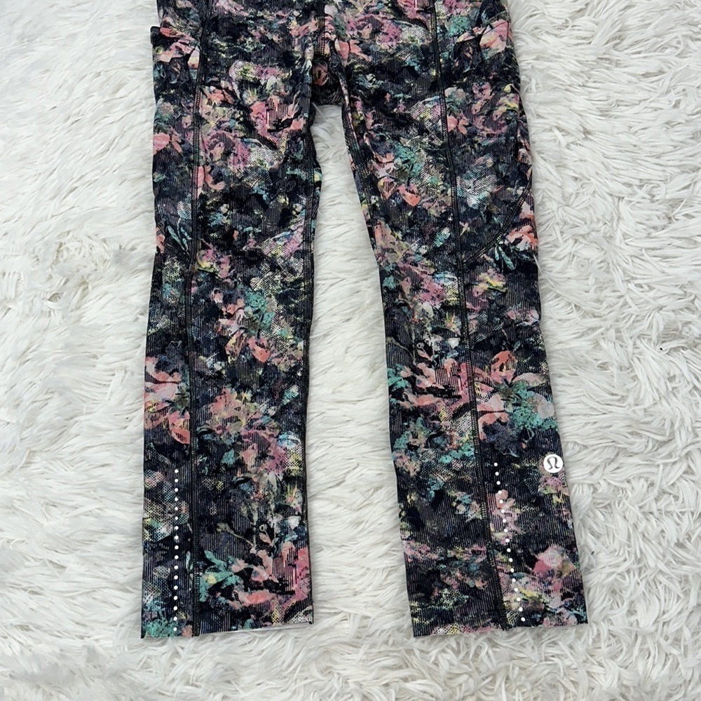 Lululemon Fast & Free Crop II *Nulux 19" Dappled Daze Multi - Picture 2 of 6